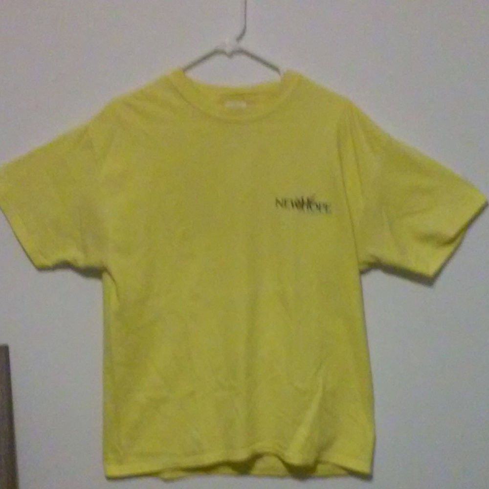 Hanes Yellow New Hope T Shirt L 100 Cotton